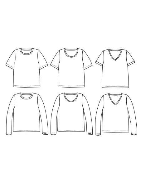 Patron de tee-shirt Tanger - Ikatee