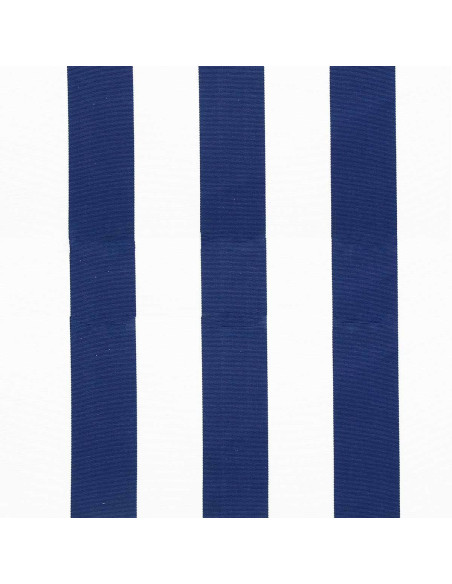 Toile transat - Blanc et bleu navy