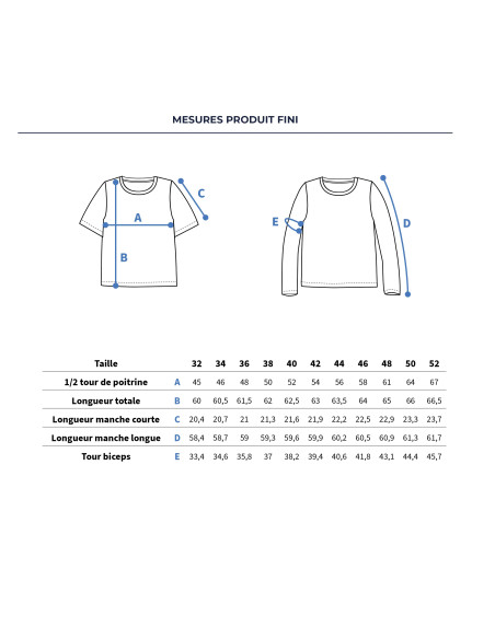Patron de tee-shirt Tanger - Ikatee