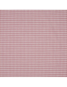 Tissu Vichy petits carreaux - Vieux rose 2