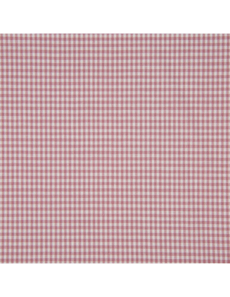 Tissu Vichy petits carreaux - Vieux rose