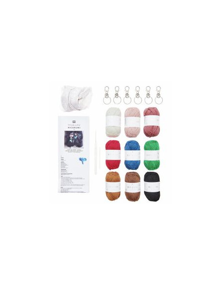 Kit crochet Ricorumi - Porte-clés Chingu animals