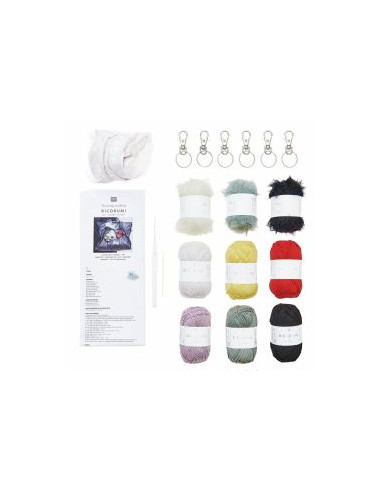 Kit crochet Ricorumi - Porte-clés Chingu sky