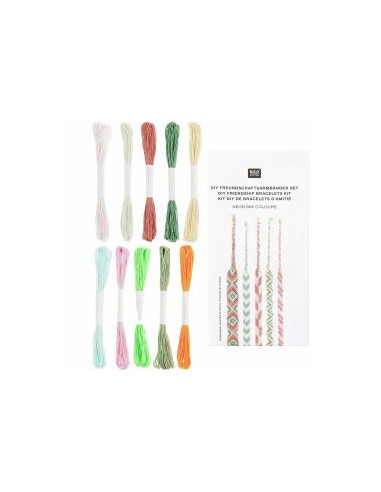 Kit bracelet brésilien - Néon mix colours