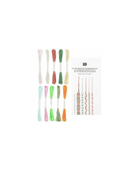 Kit bracelet brésilien - Néon mix colours
