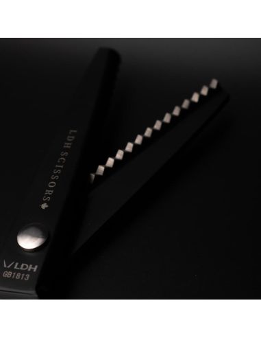 Ciseaux cranteurs noirs Midnight 23 cm LDH