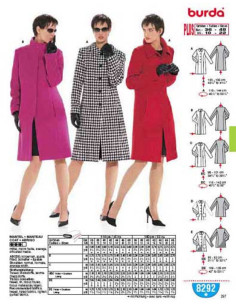 Patron de Manteau - Burda 8292