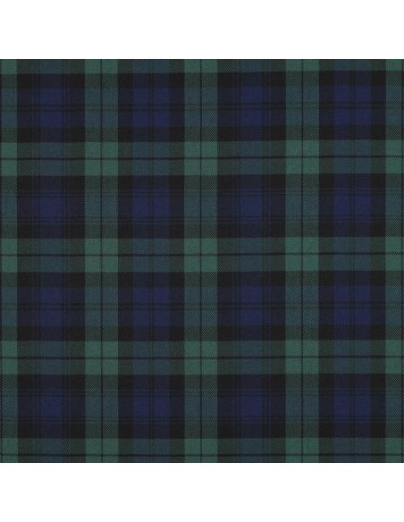 Tissus tartan écossais - Bleu et vert