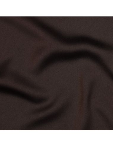 Tissu micro satin touché soie - Chocolat