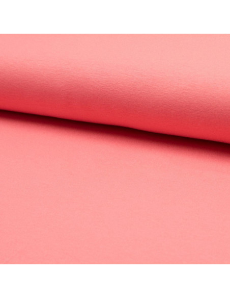 Tissu jersey viscose - Pêche