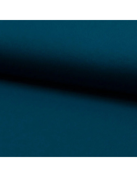 Tissu jersey viscose - Bleu pétrole