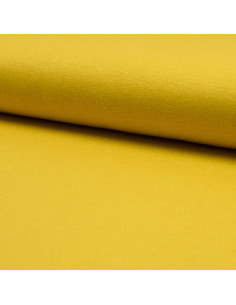Tissu jersey viscose - Jaune Ocre