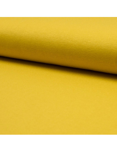 Tissu jersey viscose - Jaune Ocre