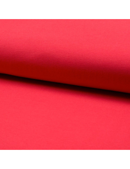 Tissu piqué de coton pour polos - Rouge