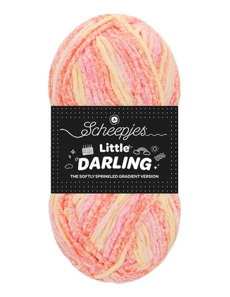 Fil chenille Scheepjes Little Darling Sprinkled Gradient