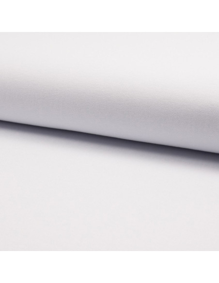 Tissu piqué de coton pour polos - Blanc