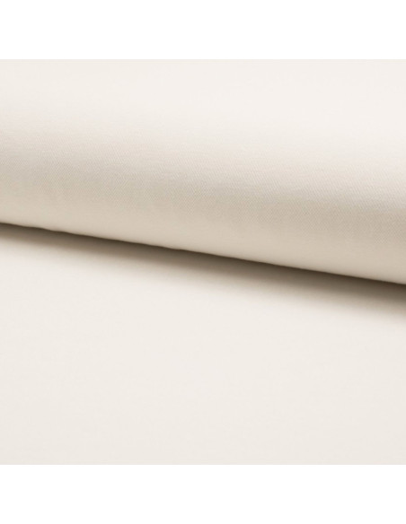 Tissu piqué de coton pour polos - Écru