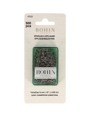 Boite de 500 épingles pour appliqués Bohin