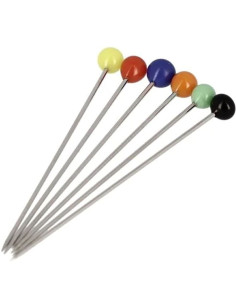 Boite de 100 épingles tête de verre extra-longues assorties Bohin 2