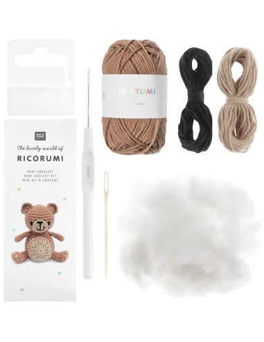 Mini kit crochet Ricorumi - Ourson