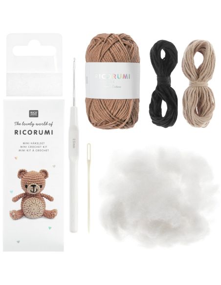 Mini kit crochet Ricorumi - Ourson