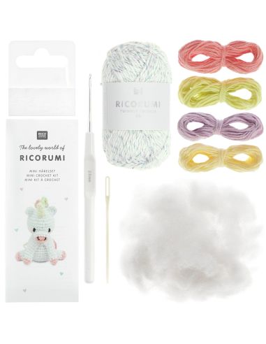 Mini kit crochet Ricorumi - Licorne