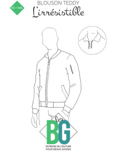 Patron de blouson pour homme l´Irrésistible - Les BG