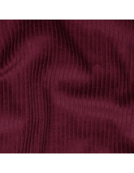 Tissu velours côtelé coton - Lie de vin