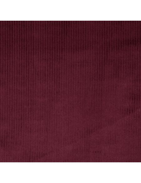 Tissu velours côtelé coton - Lie de vin