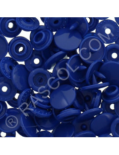 Sachet de 25 pressions résine KAM ronds - Bleu marine