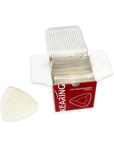 Boite de 10 craies tailleur blanches auto-disparaissantes
