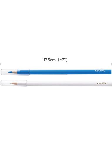 Set de 2 crayons craies effaçables à l'eau - Blanc et bleu