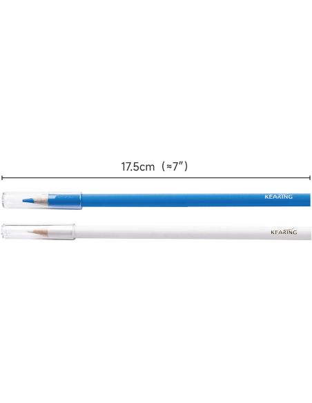 Set de 2 crayons craies effaçables à l'eau - Blanc et bleu
