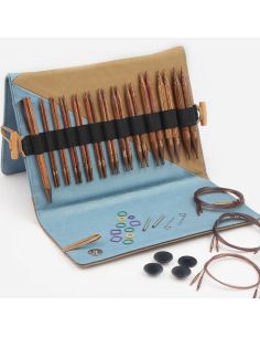 Trousse aiguilles à tricoter circulaires KnitPro Deluxe Ginger