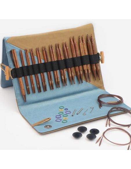 Trousse aiguilles à tricoter circulaires KnitPro Deluxe Ginger