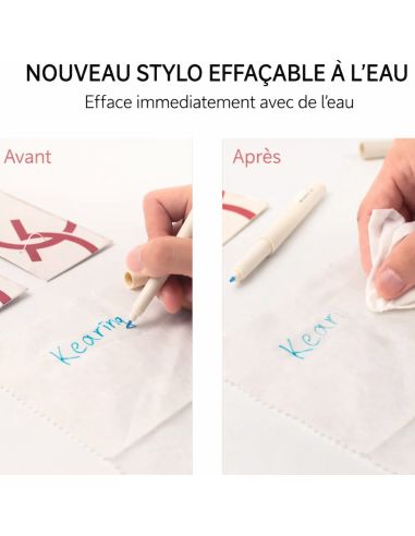 Stylo effaçable à l'eau - Rose