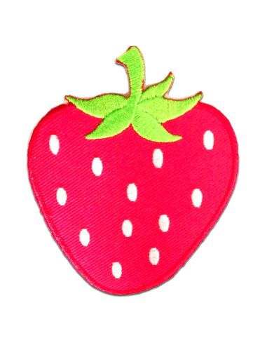 Écusson thermocollant fraise