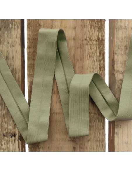 Biais jersey coton - Kaki clair