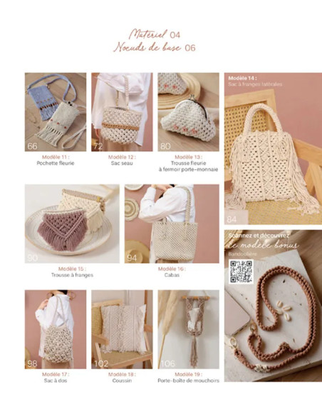 Livre sacs & accesoires en macramé