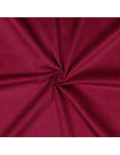 Tissu velours côtelé coton - Framboise