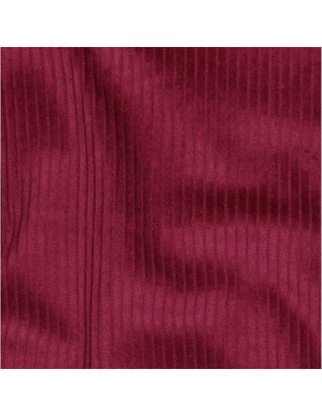 Tissu velours côtelé coton - Framboise