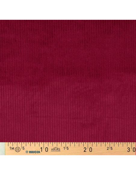 Tissu velours côtelé coton - Framboise
