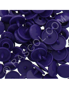 Sachet de 25 pressions résine KAM ronds - Violet