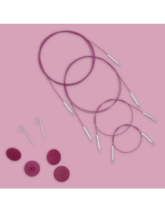 Câble pivotant Swivel Thin & Flex pour aiguilles KnitPro 2