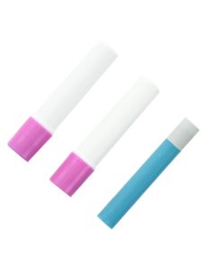 6 recharges stylo colle temporaire bleu spécial tissu 2