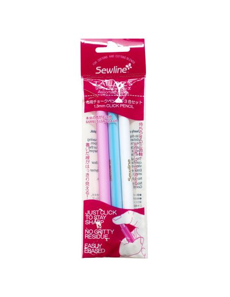 Lot de 3 crayons à craie couleur mixte pour tissu