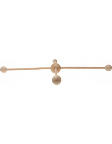 Mobile en bois pour bébé - 4 branches