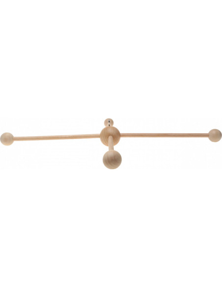 Mobile en bois pour bébé - 4 branches