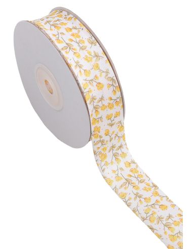 Biais tiges de fleurs - Jaune