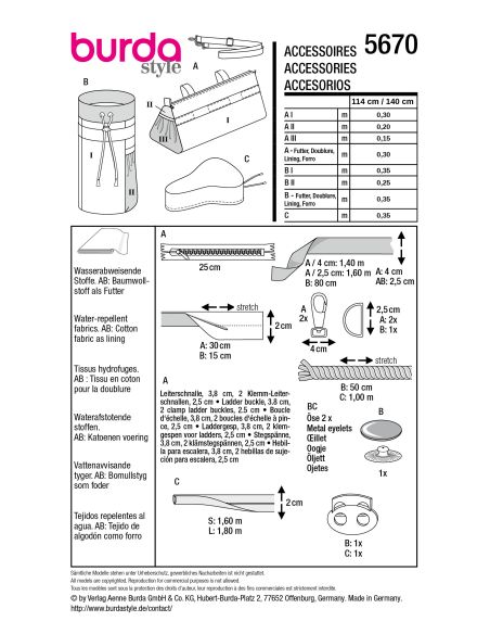 Patron d'ensemble cycliste - Burda 5670